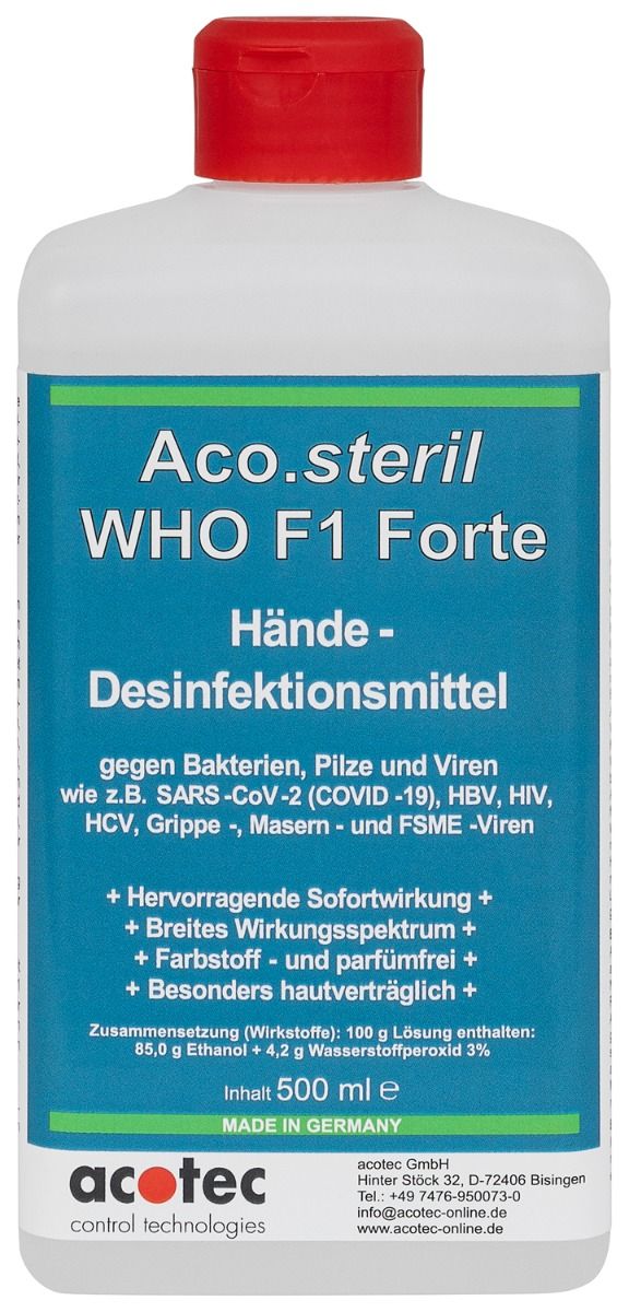 Aco.steril F1 Forte 500 ml Desinfektionsmittel