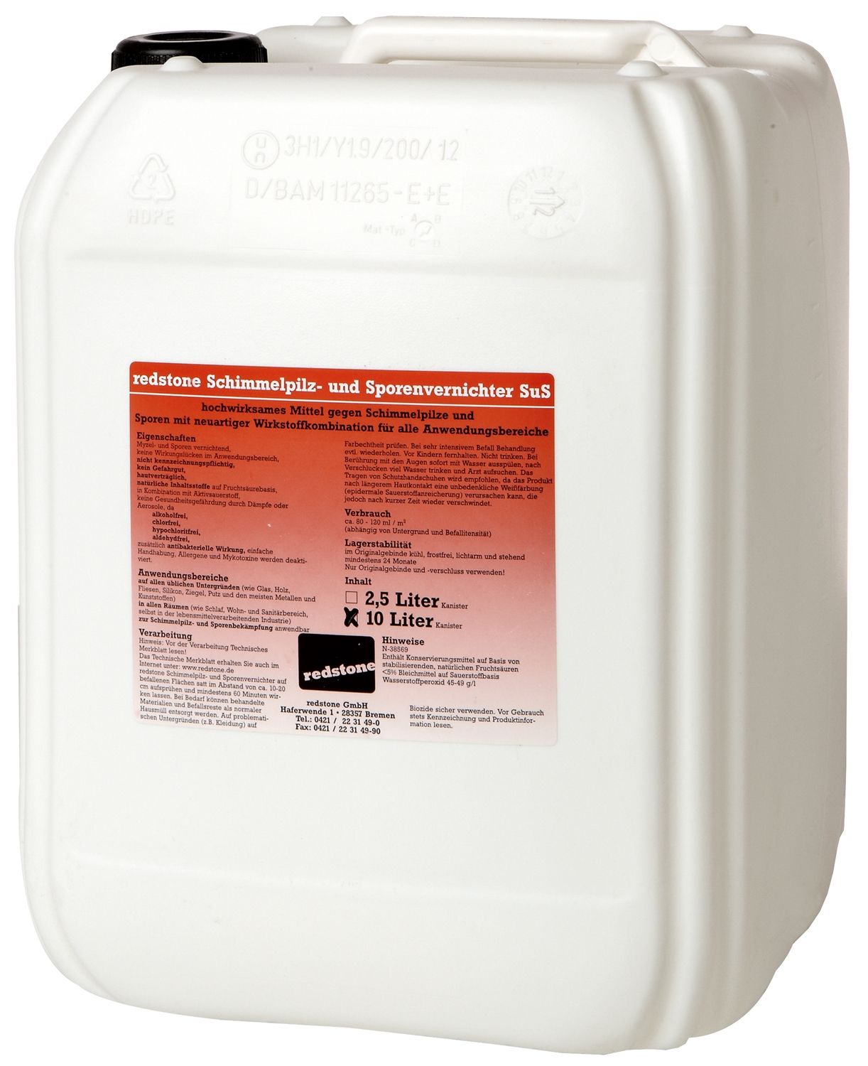 Vivo Schimmelpilz- und Sporenvernichter (SuS) 10 Liter
