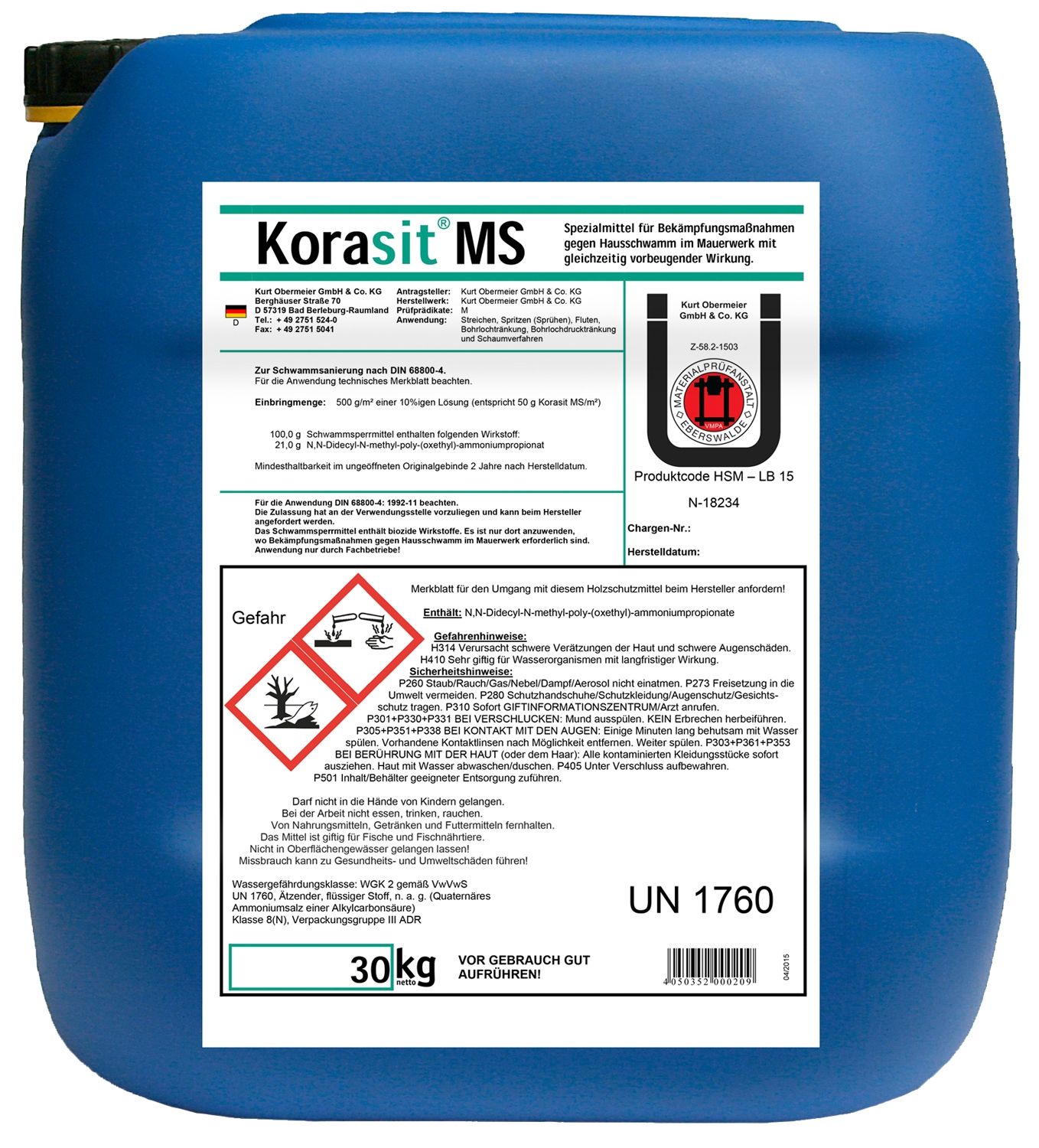 Korasit® MS 30 Liter