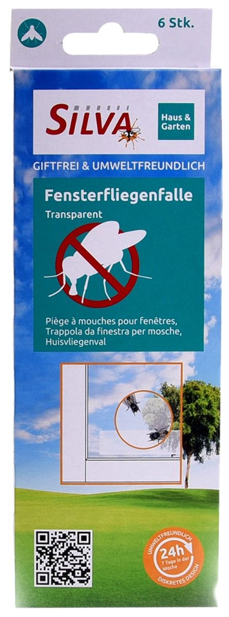 Silva Fensterfliegenfalle transparent 6er Set