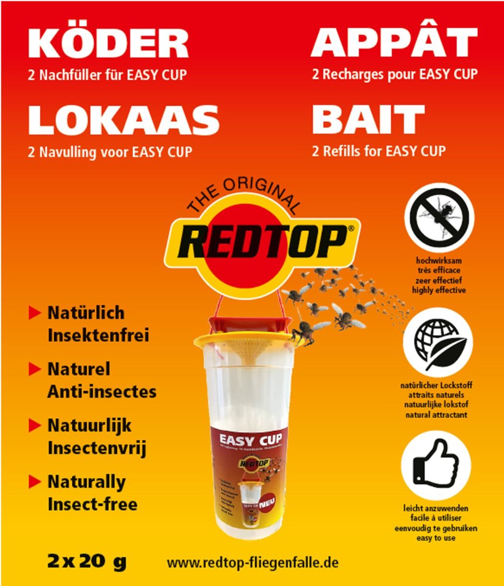 Lockstoff-Refill für REDTOP EASY-CUP Fliegenfalle