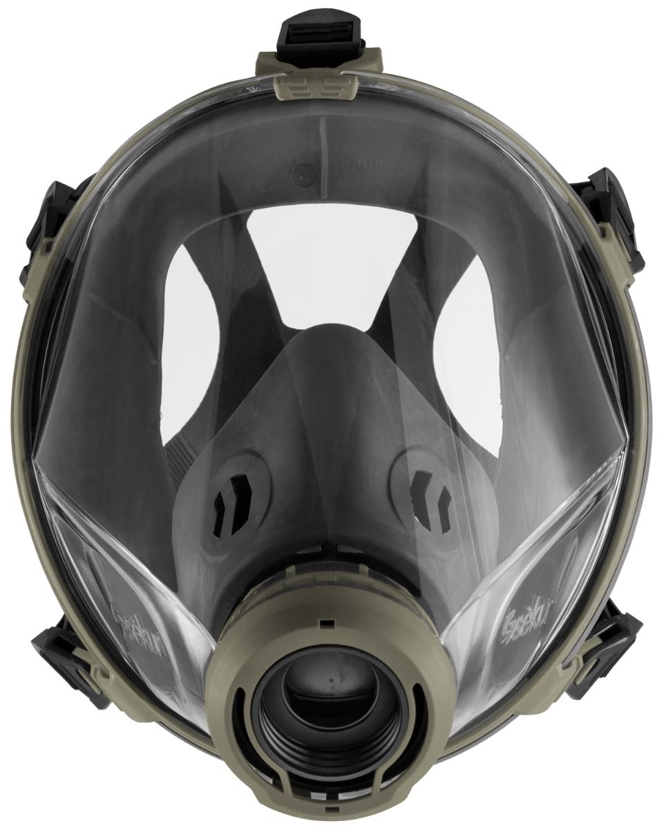 Maske Selecta Vollmaske C701 oliv/schwarz