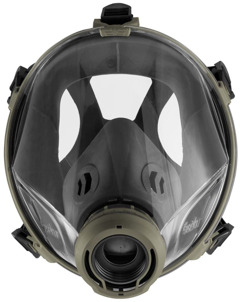 Maske Selecta Vollmaske C701 oliv/schwarz
