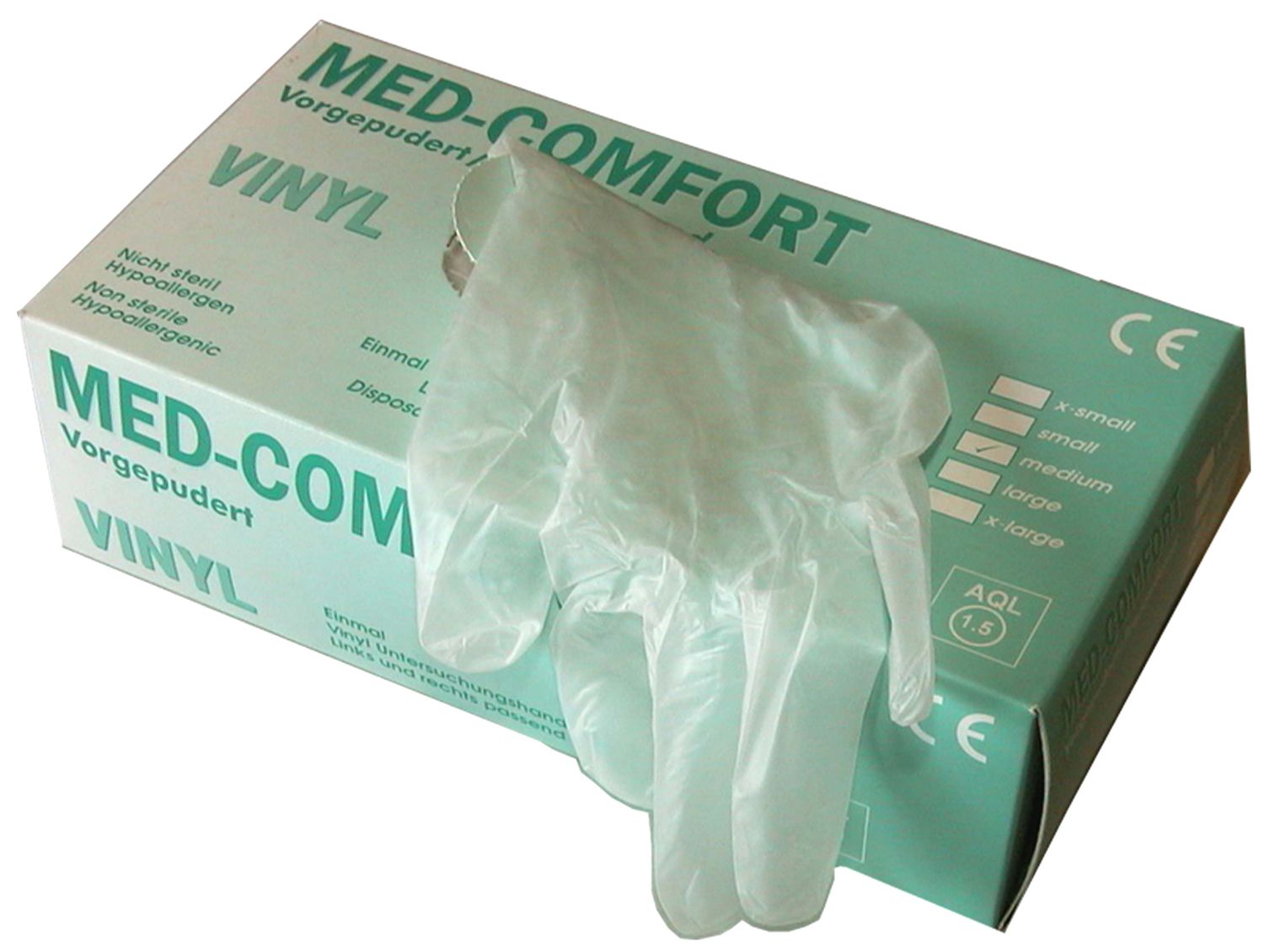 Handschuhe Einweg Latex Powderfree
