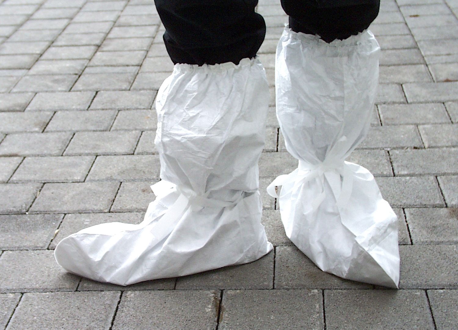 Stiefelschutz PE weiss 55 cm hoch