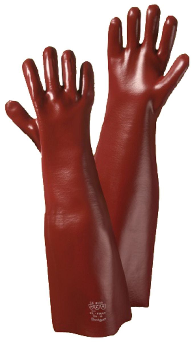 Vinyl-Handschuh REACH Conform rotbraun, flüssigkeitsabweisend