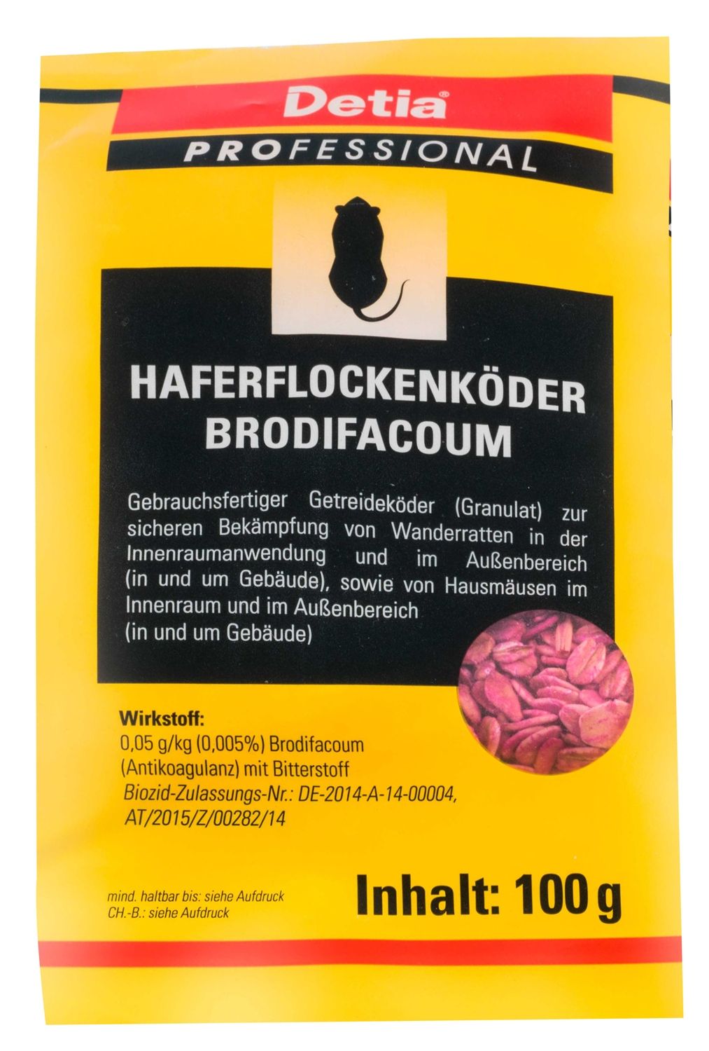 Haferflockenköder Brodifacoum 100 x 100 g 