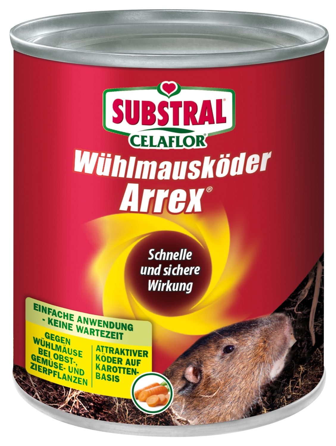 SUBSTRAL® Celaflor® Wühlmausköder ARREX,100 g Pack