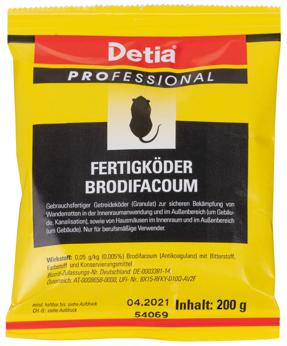 Fertigköder Brodifacoum 50 x 200 g