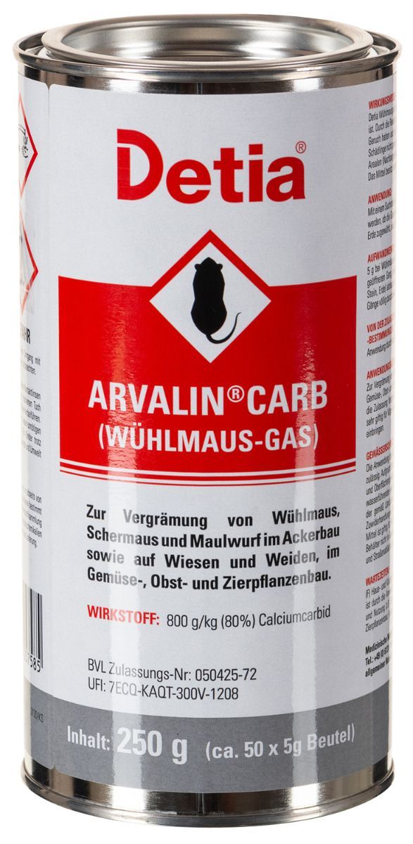 ARVALIN® CARB Wühlmausgas 250 g