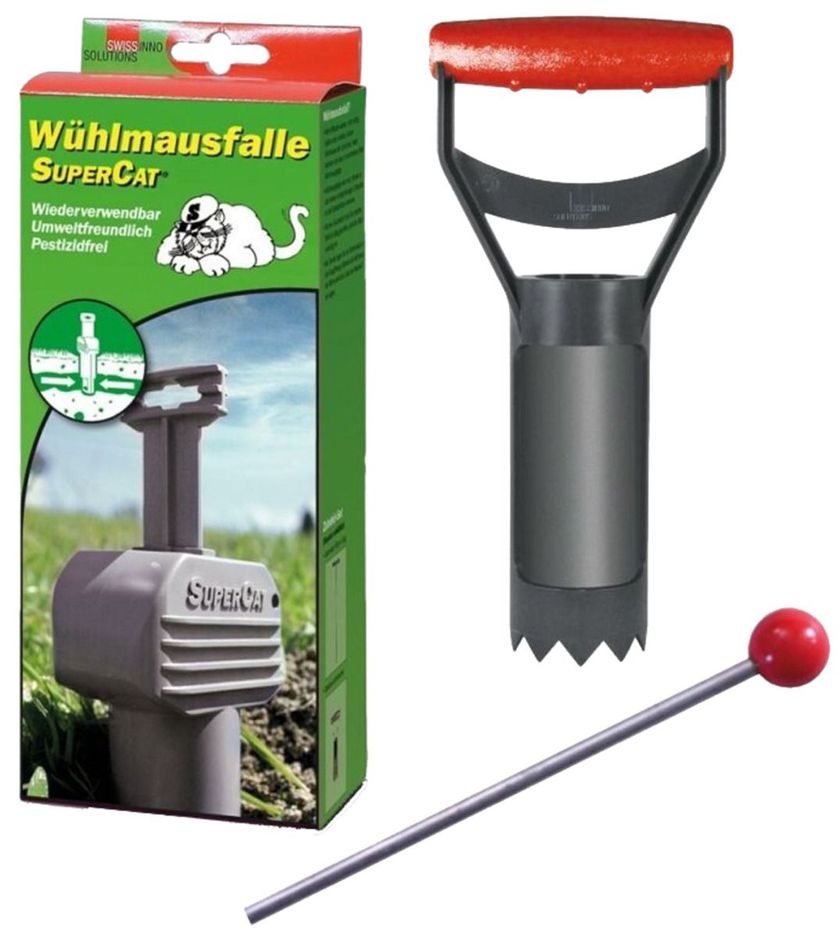 SuperCat Set - Wühlmausfalle und Zubehörset