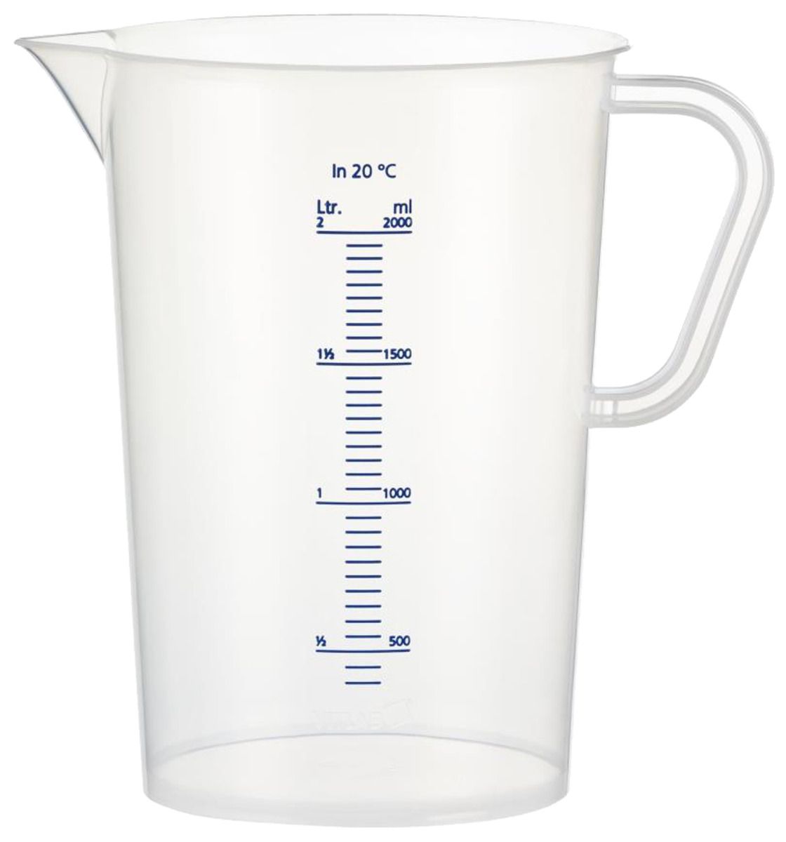 Messbecher 2 Liter mit Graduierung