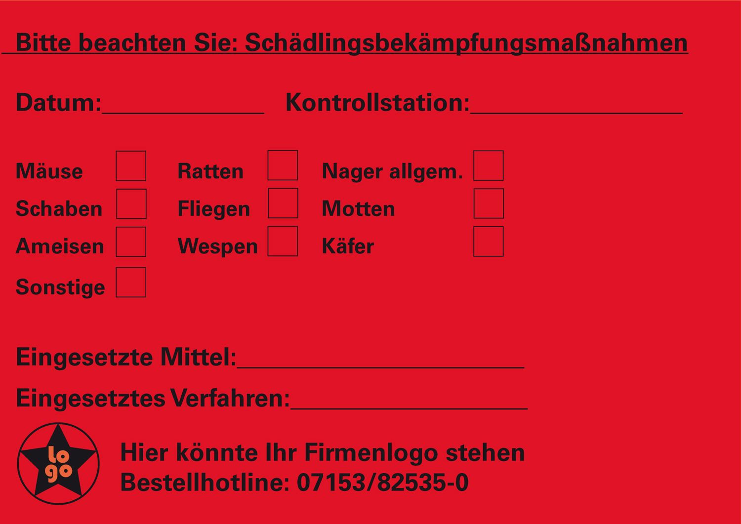 Warnaufkleber PVC-Folie 104 x 147 mm