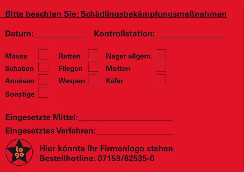 Warnaufkleber PVC-Folie 104 x 147 mm