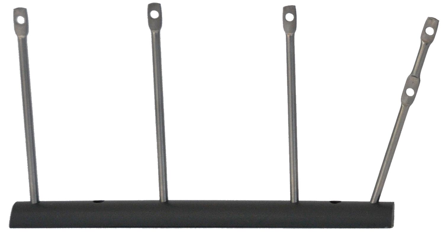birdy® Spanndrahtelement 4-reihig auf PVC-Leiste