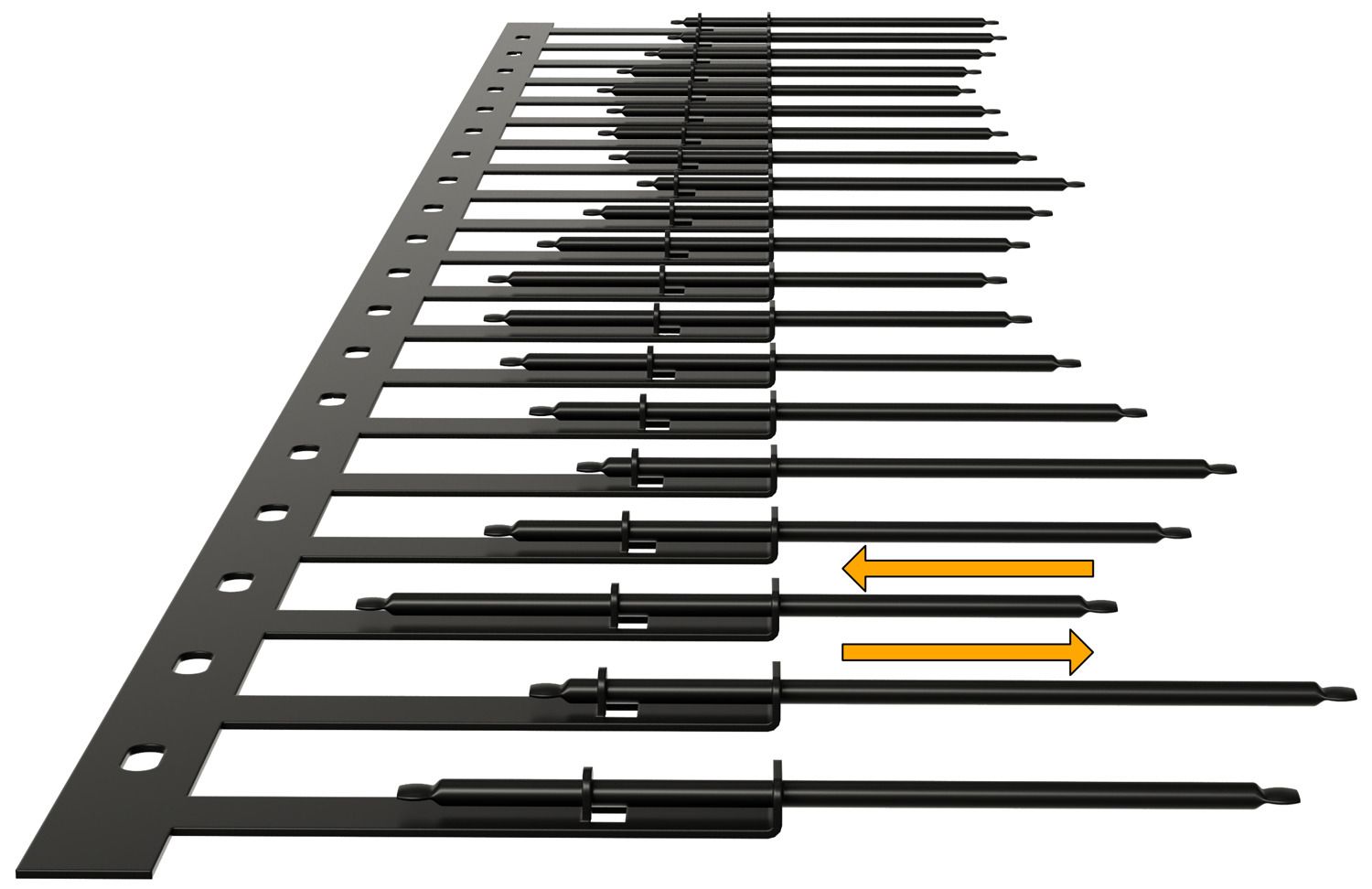 Edelstahlspitzen System 2, SOLAR,FALLEND 170 BLACK