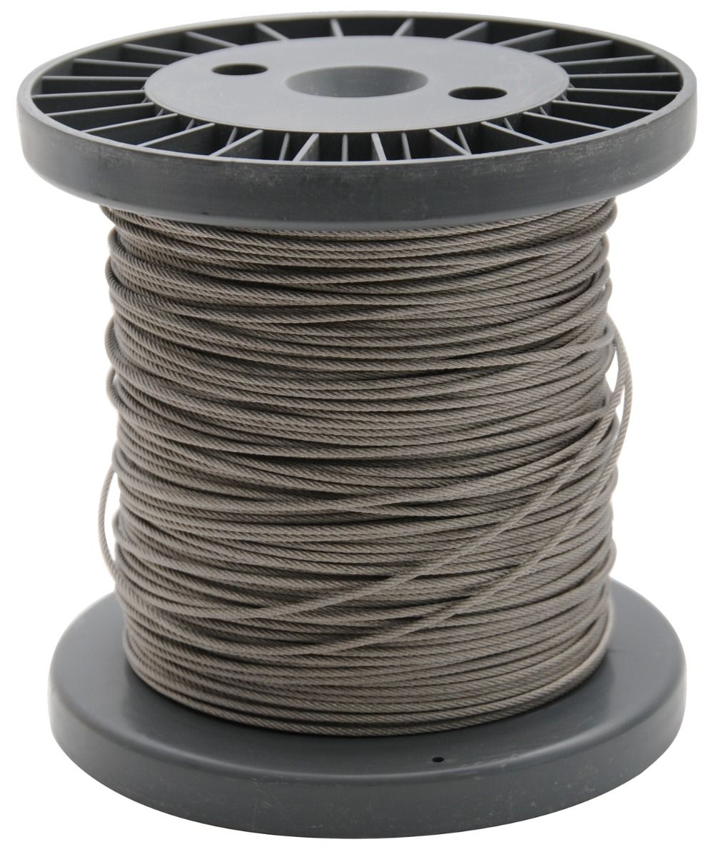 Edelstahlseil 2 mm, 100 m Rolle