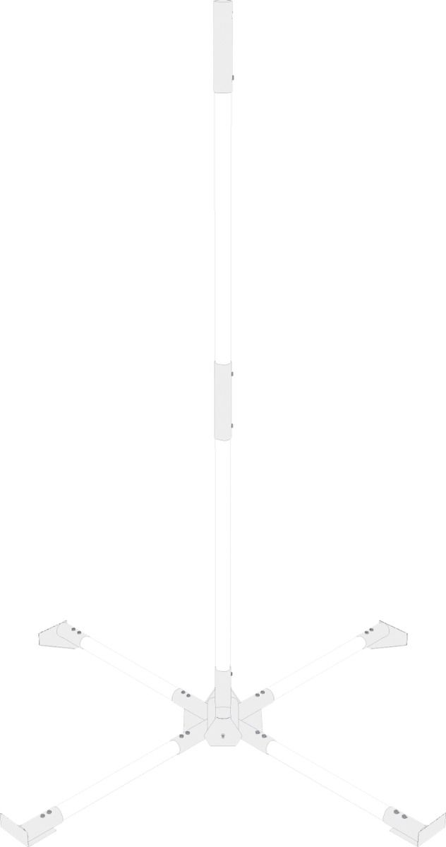 Roof Mount Pfosten mit Hülse 1 Meter