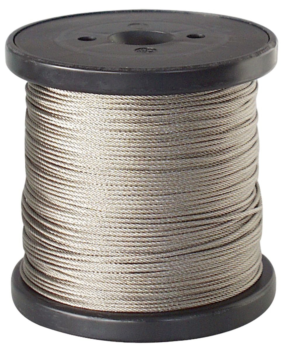 Edelstahlseil 1,2 mm 7/7 100 m Rolle