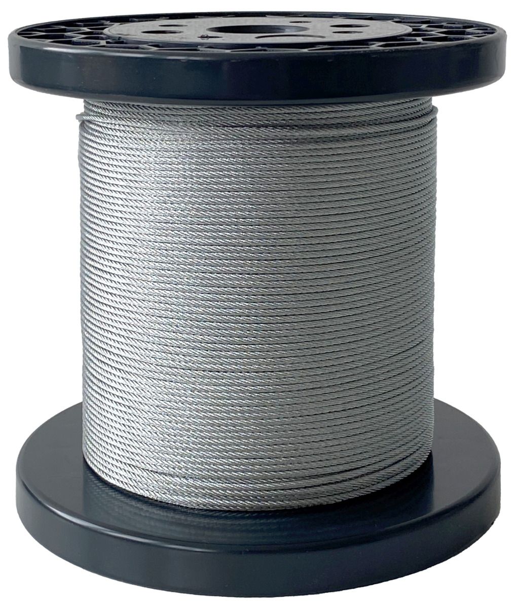 Seil 2 mm verzinkt - Rolle zu 100 m